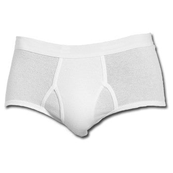 1 Pair 🔥 CAC White Combed Cotton Briefs Underwear Campbellsville Apparel  USA 30